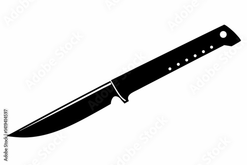 utility knife silhouette line art vector illustration