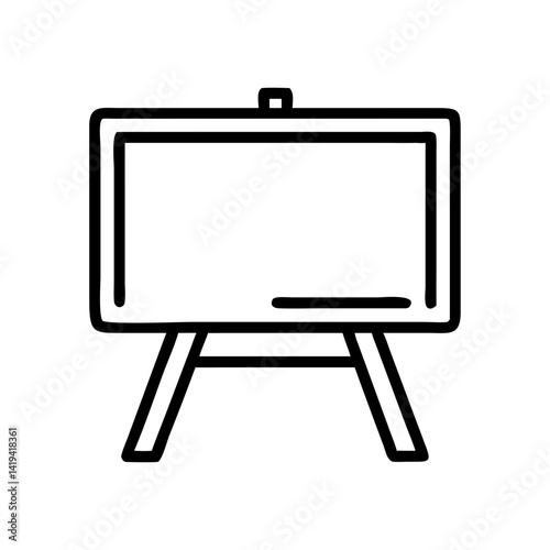 Chalkboard Icon Displaying Minimalist Design  