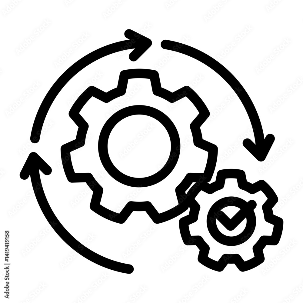 Automation Icon Line Style for Efficiency Pack Icon Themes Automation Icon Line Style for Efficiency Pack Icon Themes
