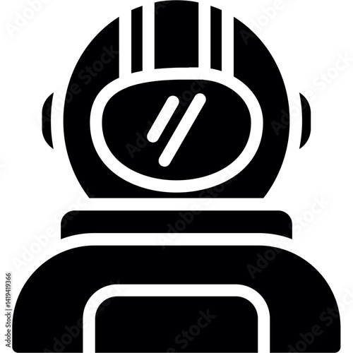 Space Suit Glyph Icon