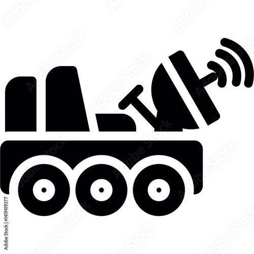Lunar Rover Glyph Icon