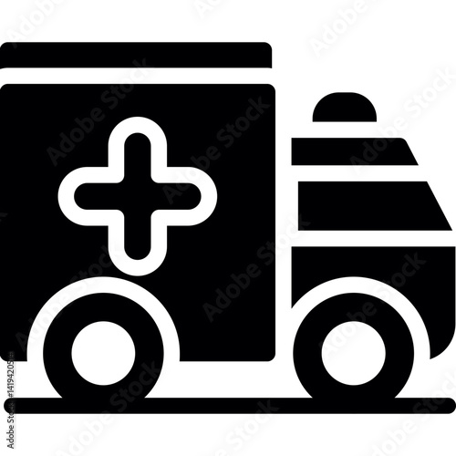 Ambulance Glyph Icon
