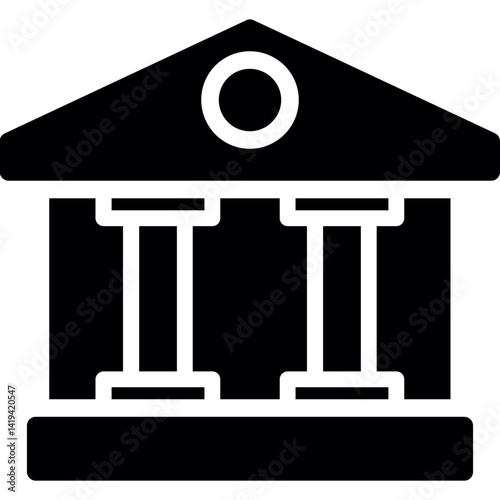 City Hall Glyph Icon