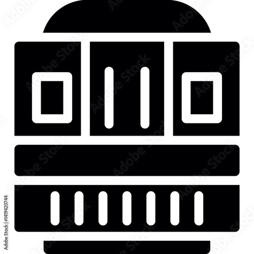 Newspaper Stand Glyph Icon