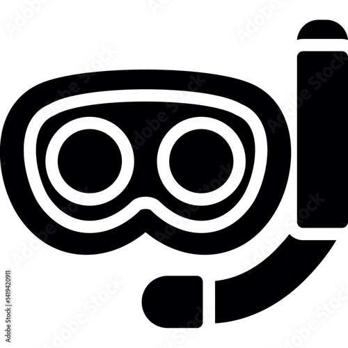 Scuba Diver Glyph Icon