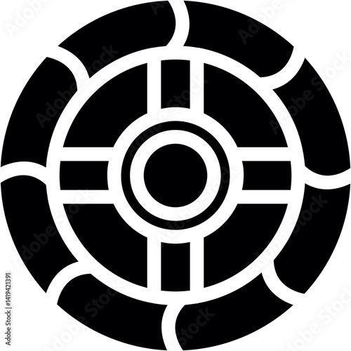 Shipwreck Glyph Icon