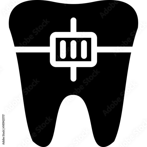 Braces Glyph Icon