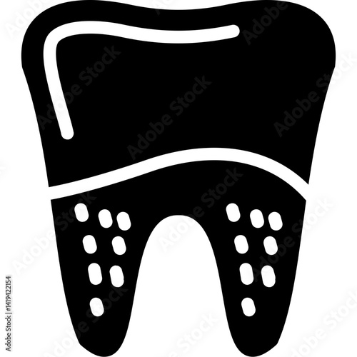 Gum Disease Glyph Icon