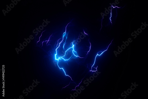 Electric Lightning bolts overlay Effects