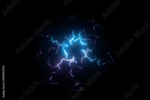 Electric Lightning bolts overlay Effects