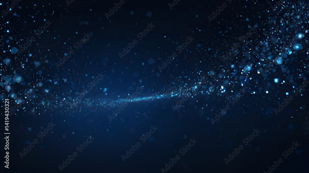 Obraz premium abstract blue background with particles