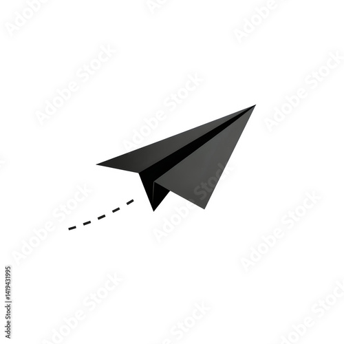 Paper plane dark view