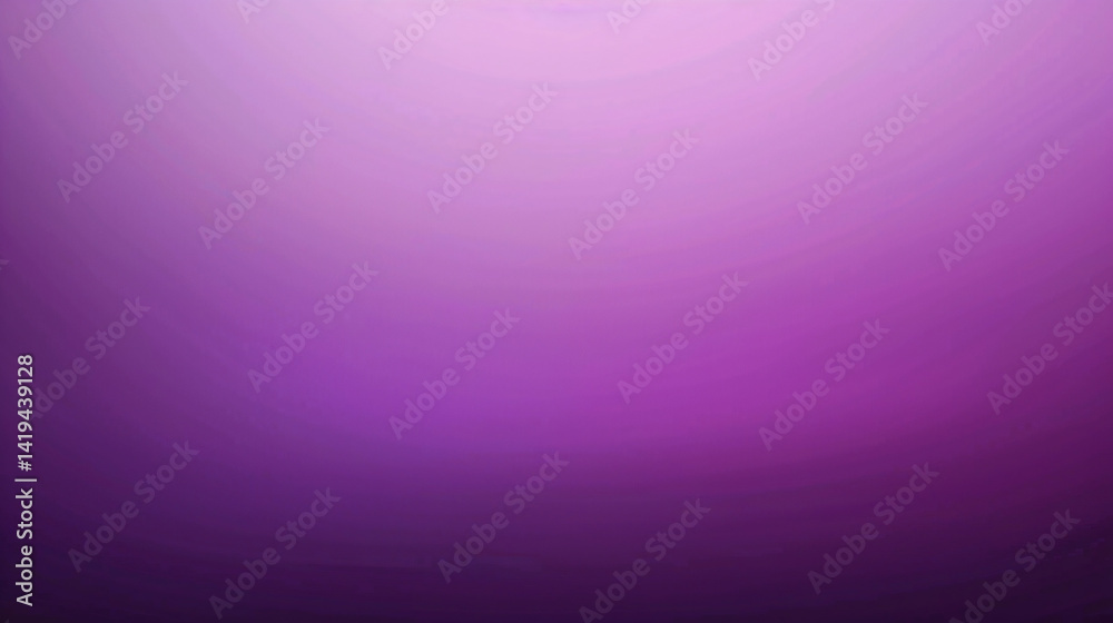Obraz premium Elegant plain purple gradient background with smooth transition and glowing effect, perfect for digital and branding use.