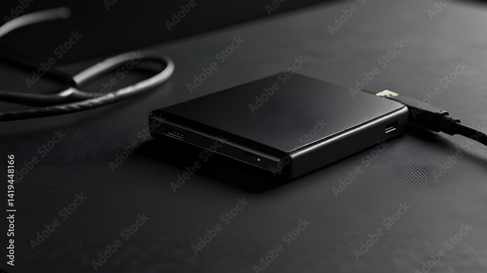 Dark Mode SSD Mockup – Minimalist Premium Tech Scene Dark Mode SSD Mockup – Minimalist Premium Tech Scene