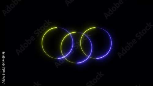 Abstract circle loading animation design.
