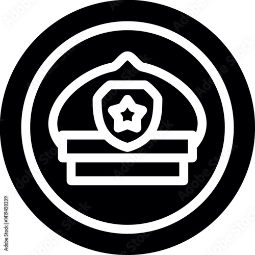 Undercover Police Officer Glyph Icon