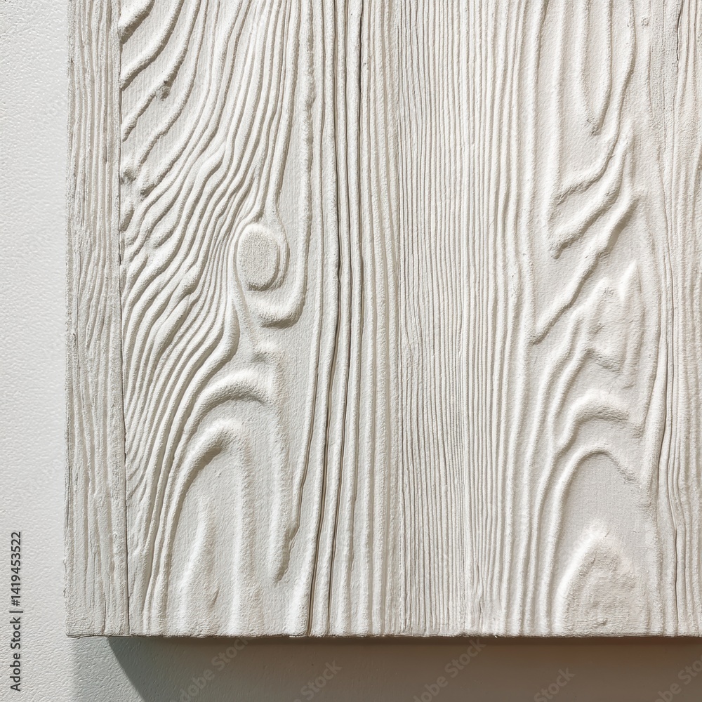 Textured wood surface in an artistic style, showing intricate grain details and patterns in detail
