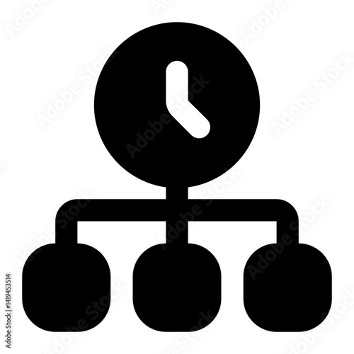 time manager icon for illustration