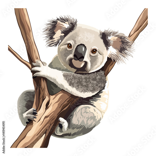 koala, animal, vector, transparent background