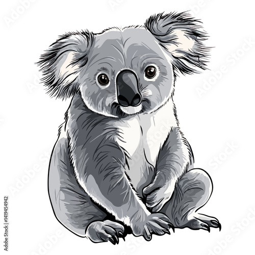 koala, animal, vector, transparent background