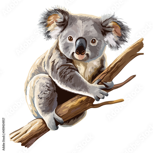 koala, animal, vector, transparent background