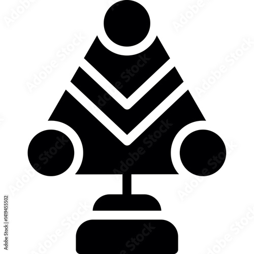 Yield Sign Glyph Icon