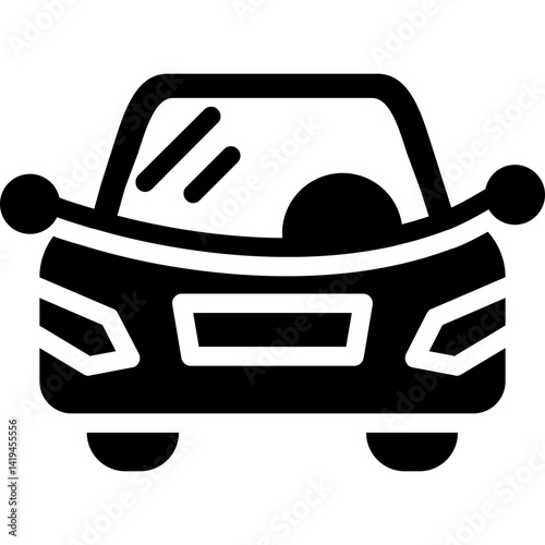 Car Glyph Icon