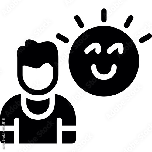 Optimism Glyph Icon