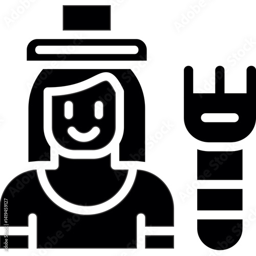 Farmer Glyph Icon