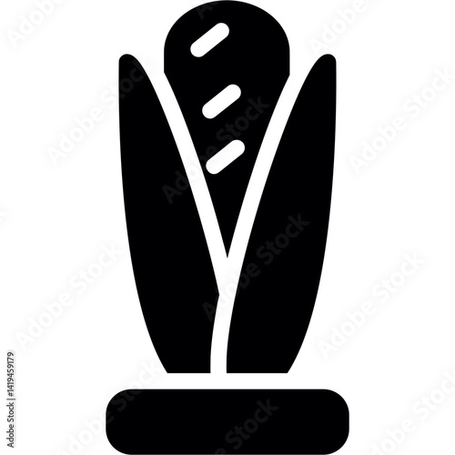 Corn Cob Glyph Icon