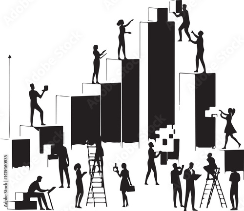 Human resources chart vector
