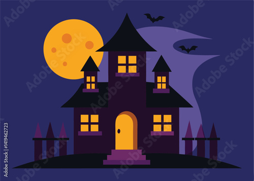 Halloween House Spooky Background