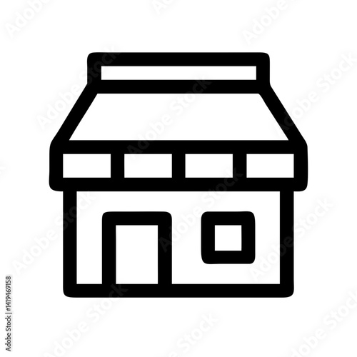 Grocery Store Building Icon Design