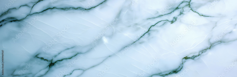 Naklejka premium smooth white marble texture with subtle green veining, creating elegant and sophisticated background. This design is perfect for various applications, including interior design and graphic