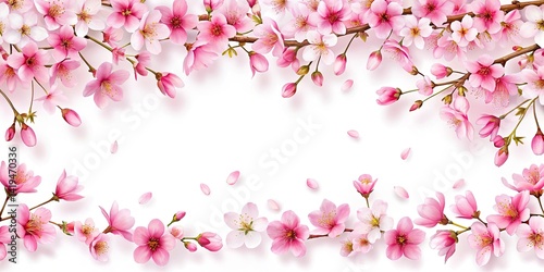Minimalist Cherry Blossom Photography: Pink Spring Bloom, Japanese Sakura, Floral Art, Nature Wallpaper