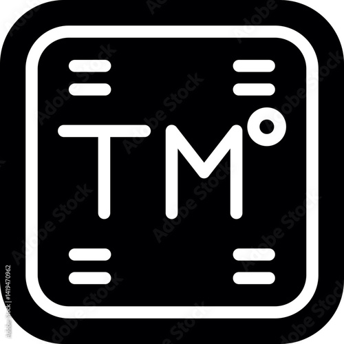 Trademark Glyph Icon