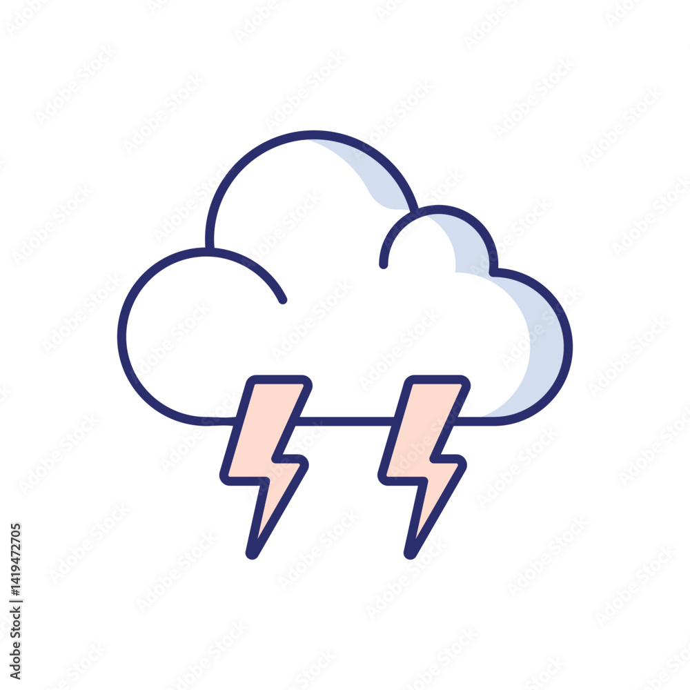 Storm Vector icon Storm Vector icon