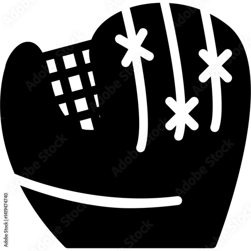 Baseball Glove Glyph Icon