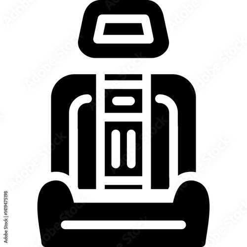 Driver's Seat Glyph Icon