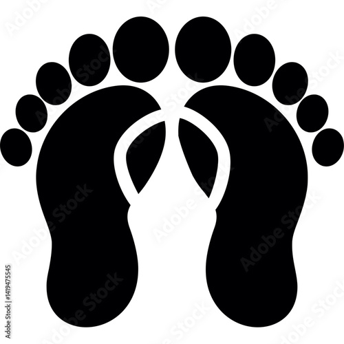 Pacing Feet Glyph Icon
