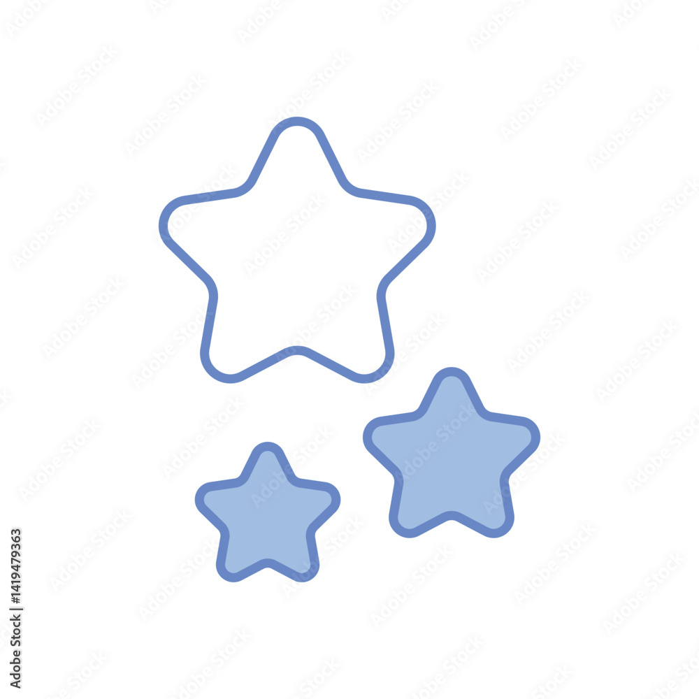 Stars Vector icon Stars Vector icon