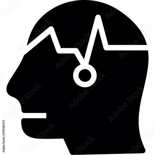 Brainwaves Glyph Icon