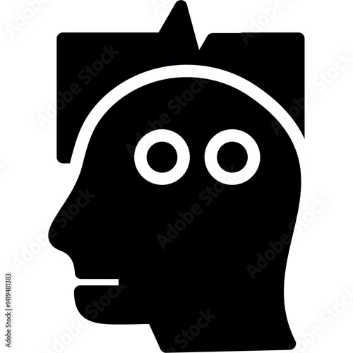 Brain Activity Glyph Icon