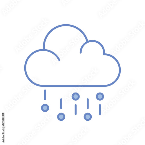 Light Hail  Vector icon