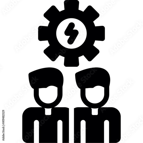 Conflict Resolution Glyph Icon