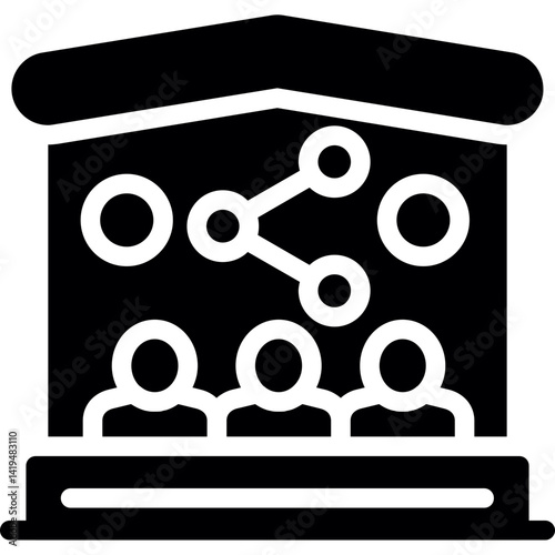 Shared Apartment Glyph Icon