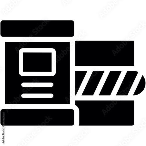 Border Control Glyph Icon