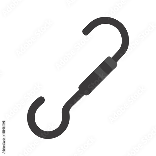 Meat Hook with Curved End Icon Design