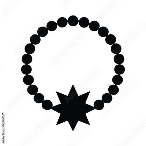 Elegant beaded bracelet with a star pendant