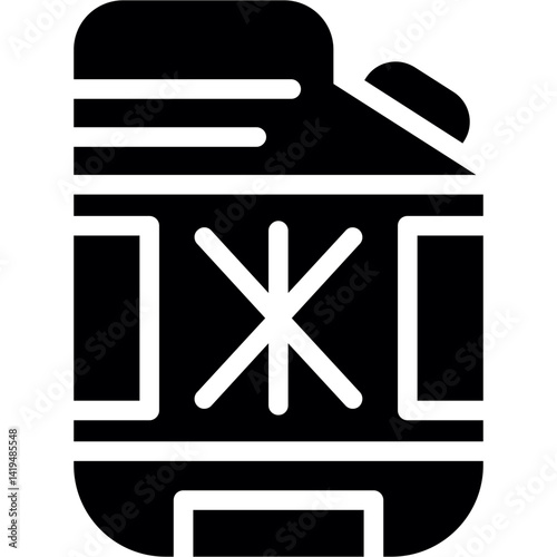 Coolant Flush Glyph Icon
